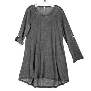 Z‎ Supply Slub Knit Tunic Top Women L Modern Clean Fit Casual Layering Minimal